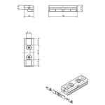 INCONTRO SINGOLO REGOLABILE PER ANTA RIBALTA GALICUBE