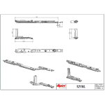 KIT ANTA RIBALTA A SCOMPARSA MAGICUBE 130 BRACCIO CORTO SINISTRO